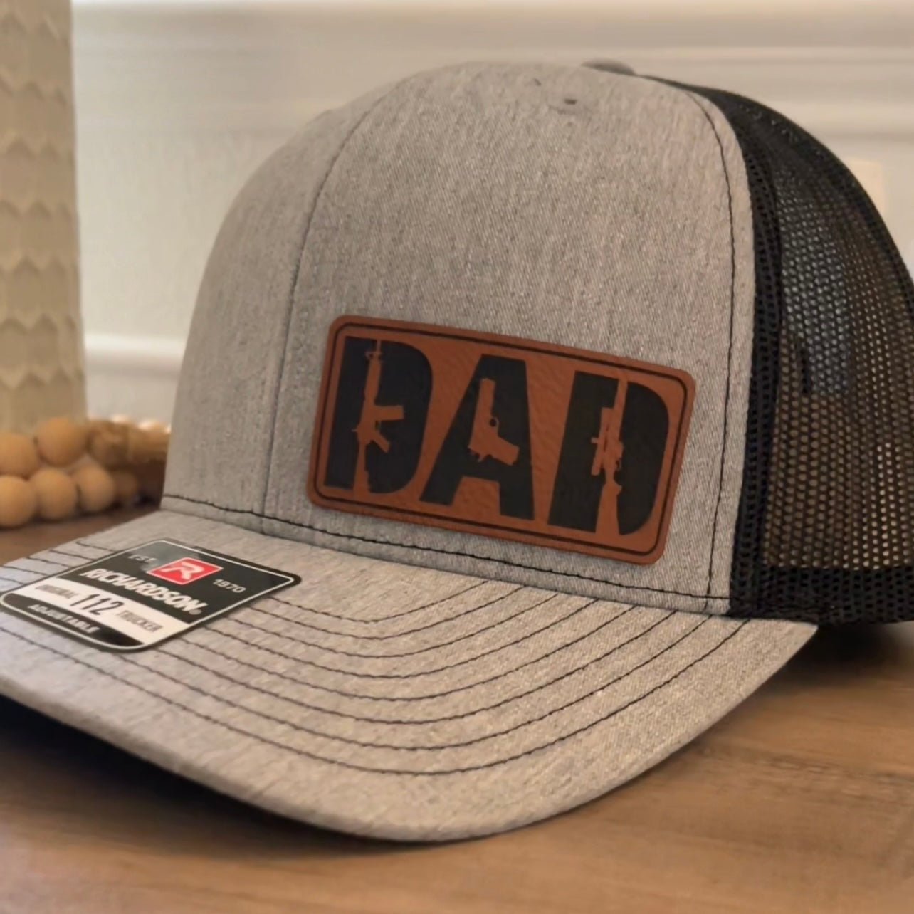 DAD 2A 2nd Amendment Side Leather Patch Hat - Hollow Point Society - Patch Hat