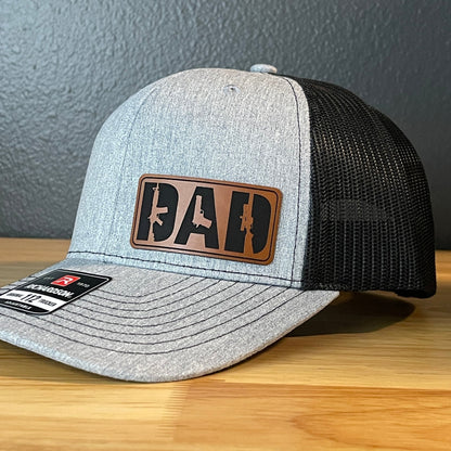 DAD 2A 2nd Amendment Side Leather Patch Hat - Hollow Point Society - Patch Hat