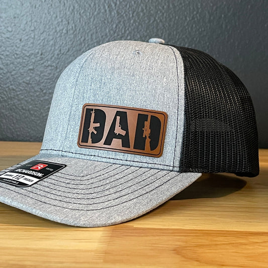 DAD 2A 2nd Amendment Side Leather Patch Hat - Hollow Point Society - Patch Hat