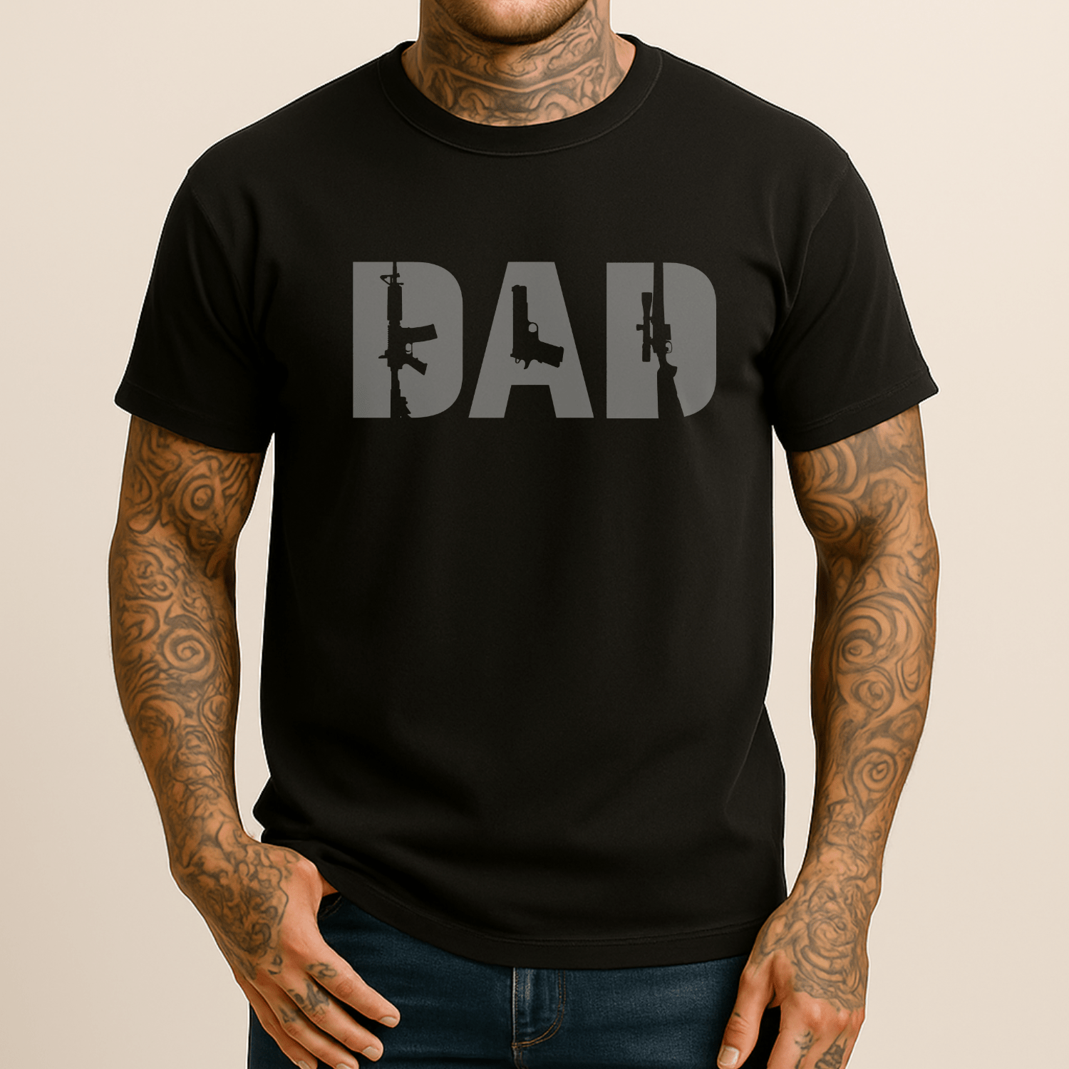 Dad 2A Men's Patriotic T Shirt - Hollow Point Society - T-Shirt