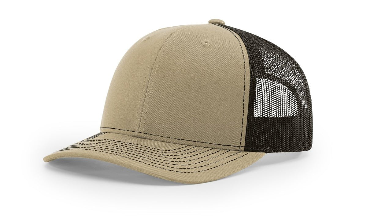 DAD American Flag Patriotic Side Leather Patch Hat Khaki/Brown - Hollow Point Society - Patch Hat