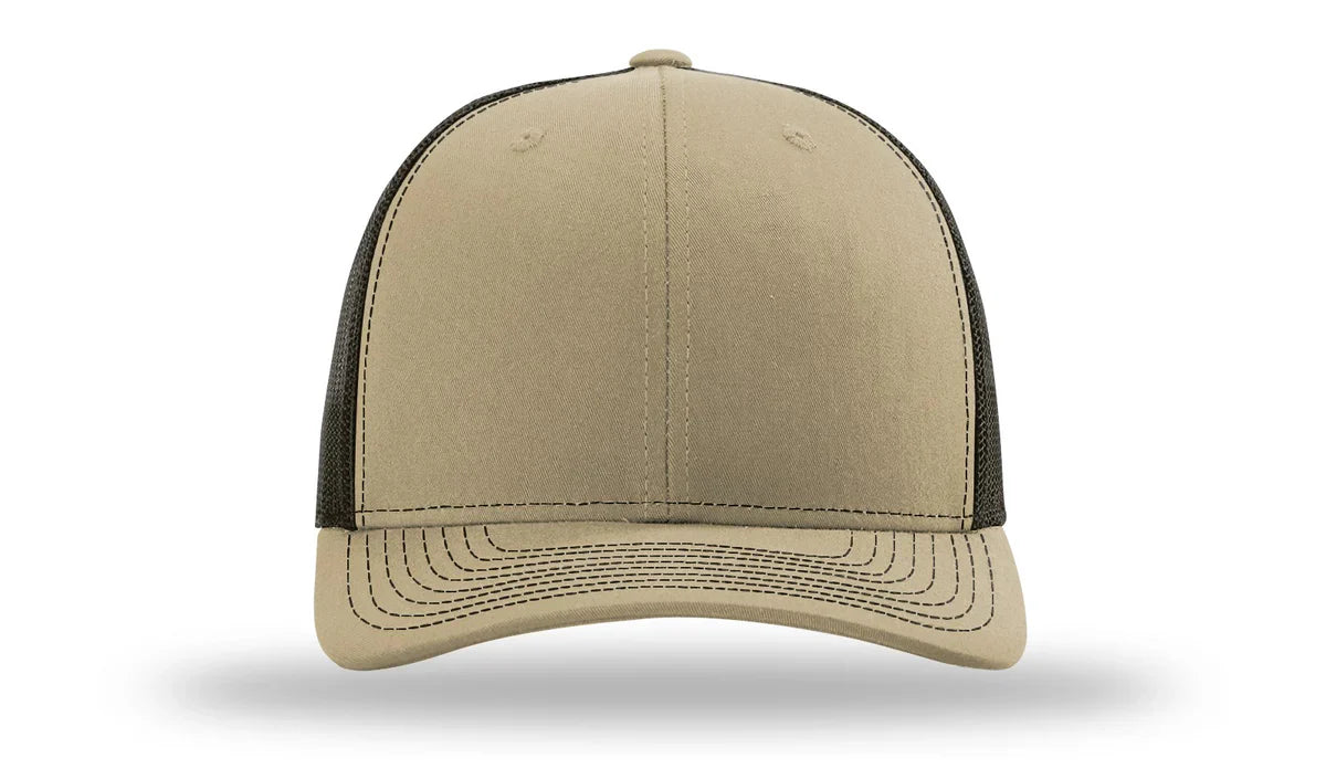 DAD American Flag Patriotic Side Leather Patch Hat Khaki/Brown - Hollow Point Society - Patch Hat