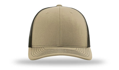 DAD American Flag Patriotic Side Leather Patch Hat Khaki/Brown - Hollow Point Society - Patch Hat