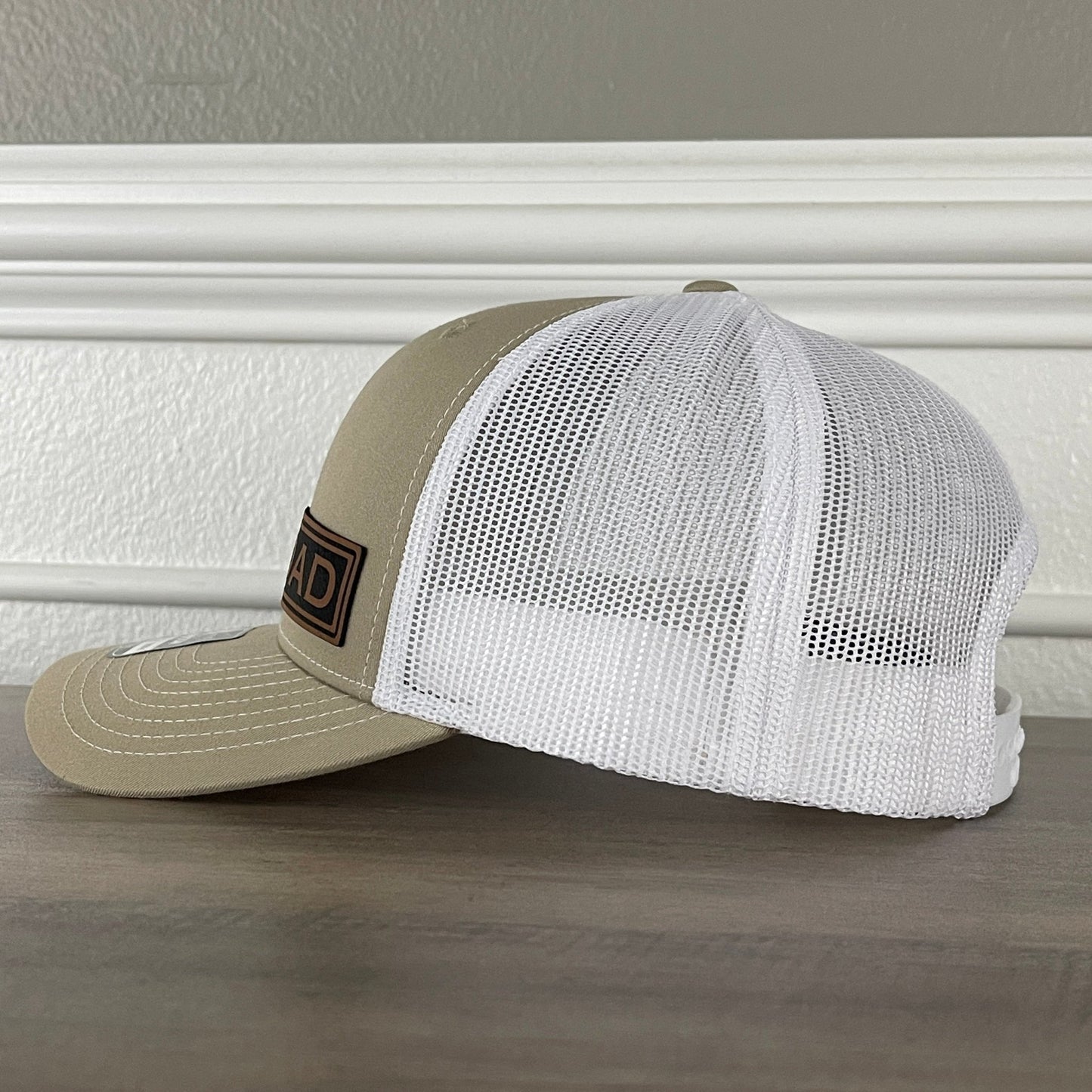 DAD Side Leather Patch Hat Khaki - Hollow Point Society - Patch Hat