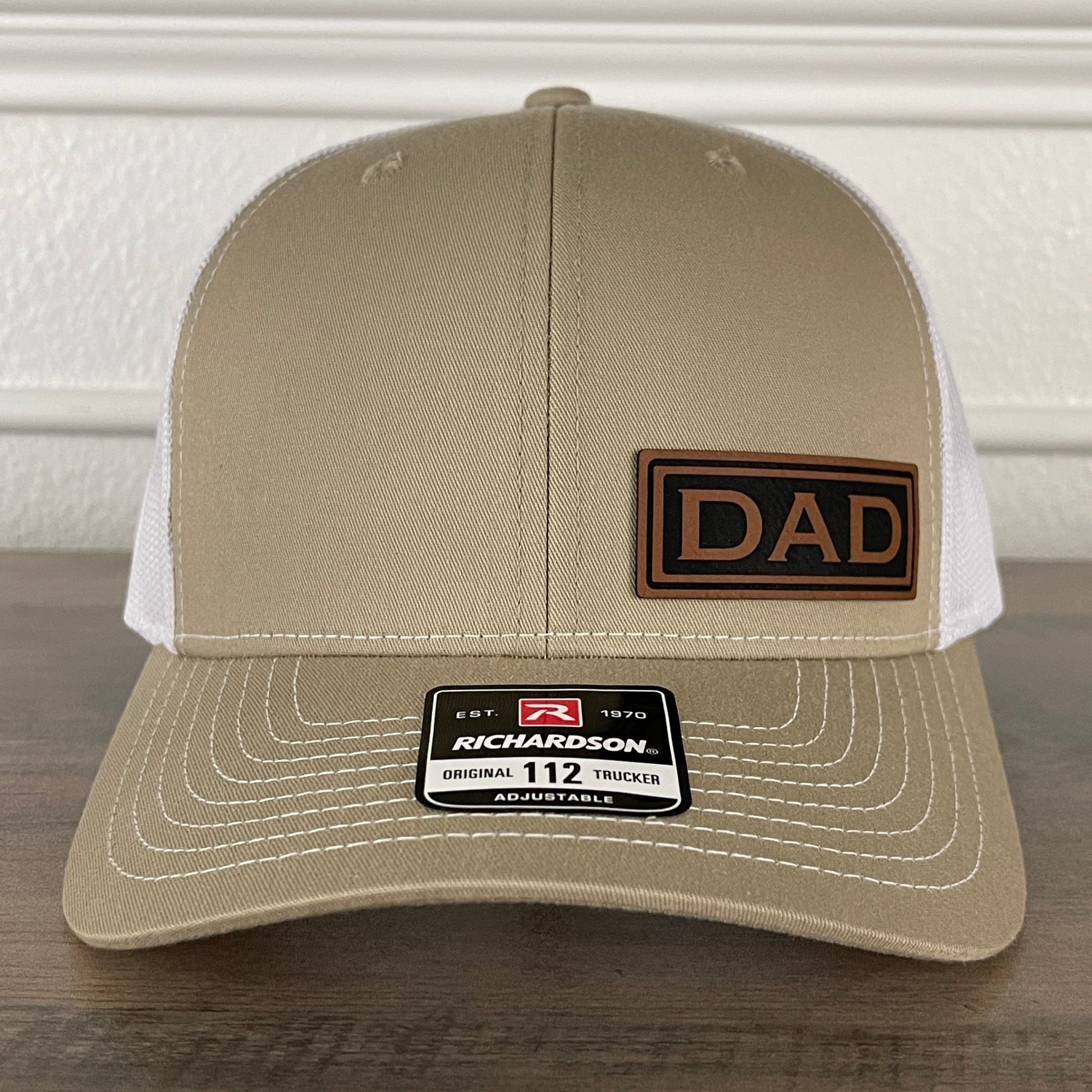 DAD Side Leather Patch Hat Khaki - Hollow Point Society - Patch Hat