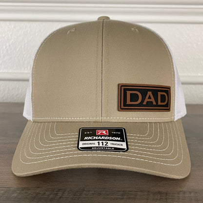 DAD Side Leather Patch Hat Khaki - Hollow Point Society - Patch Hat