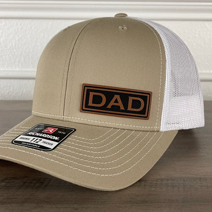 DAD Side Leather Patch Hat Khaki - Hollow Point Society - Patch Hat