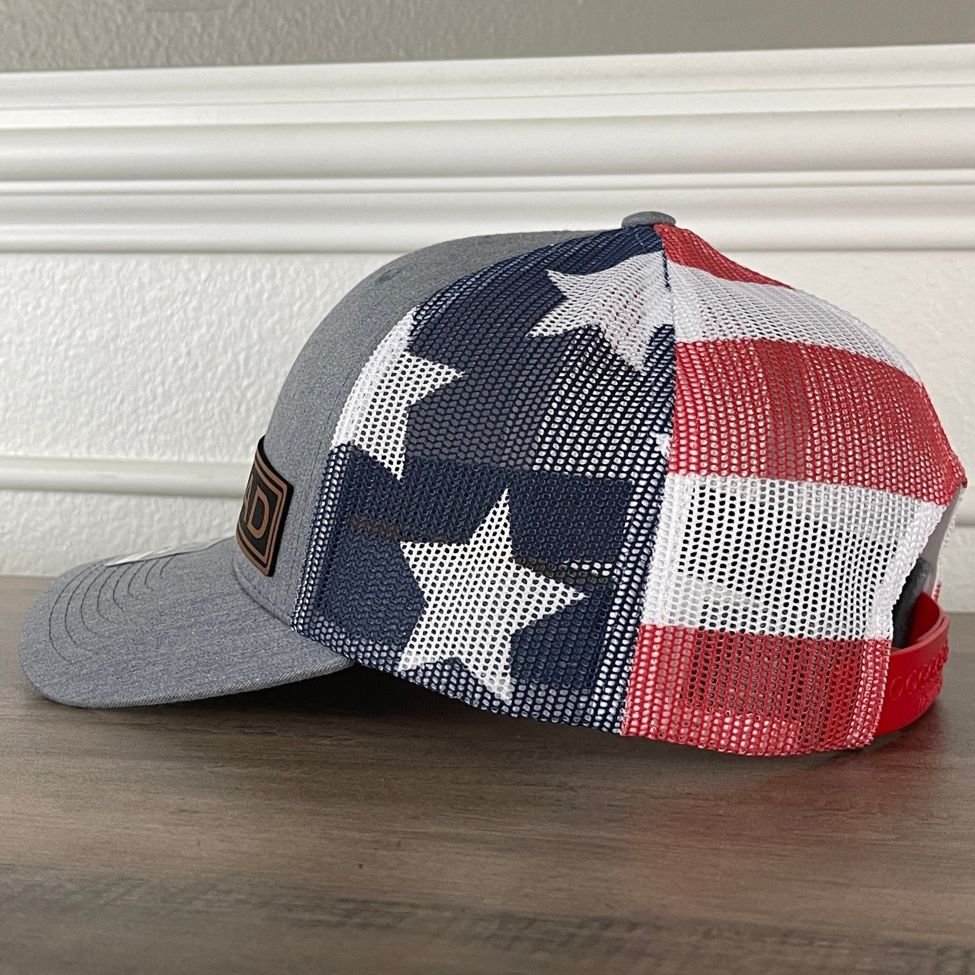 DAD Side Leather Patch Hat Stars & Stripes - Hollow Point Society - Patch Hat