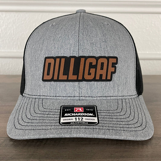 DILLIGAF Do I Look Like I Give A F Side Leather Patch Hat - Hollow Point Society - Patch Hat