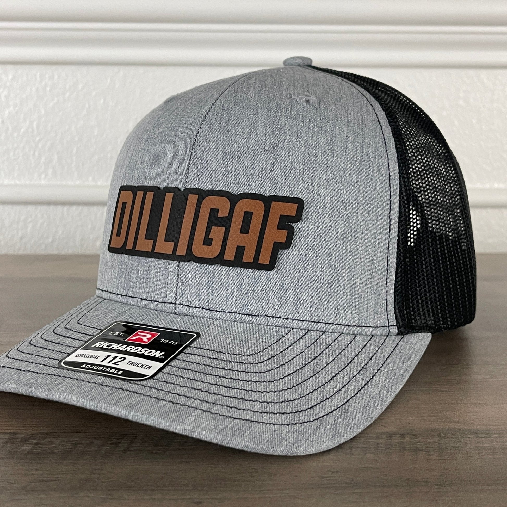 DILLIGAF Do I Look Like I Give A F Side Leather Patch Hat - Hollow Point Society - Patch Hat