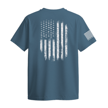 Distressed American Flag T-Shirt - Hollow Point Society - T-Shirt