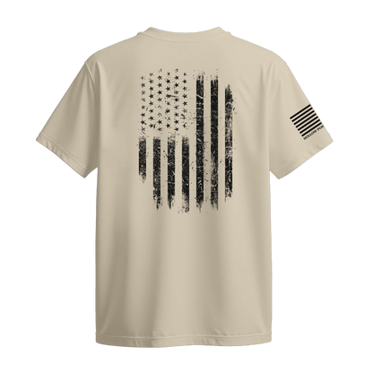 Distressed American Flag T-Shirt - Hollow Point Society - T-Shirt