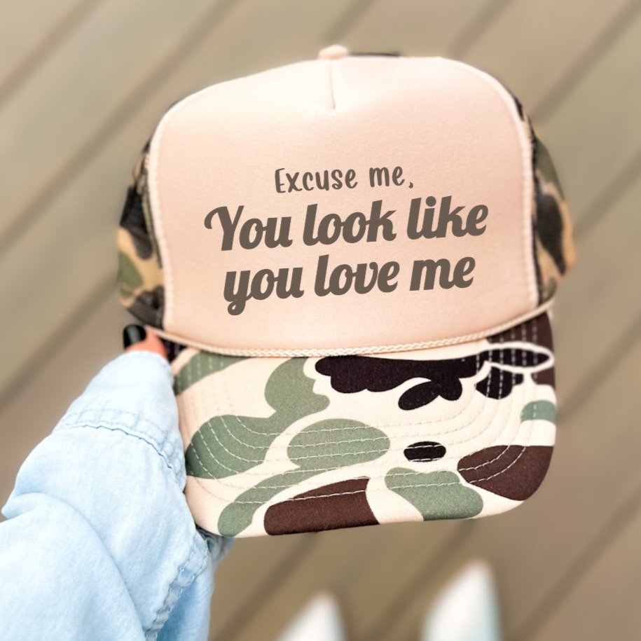 Excuse Me, You Look Like You Love Me Funny Classic Foam Trucker Hat - Hollow Point Society - Trucker Hat