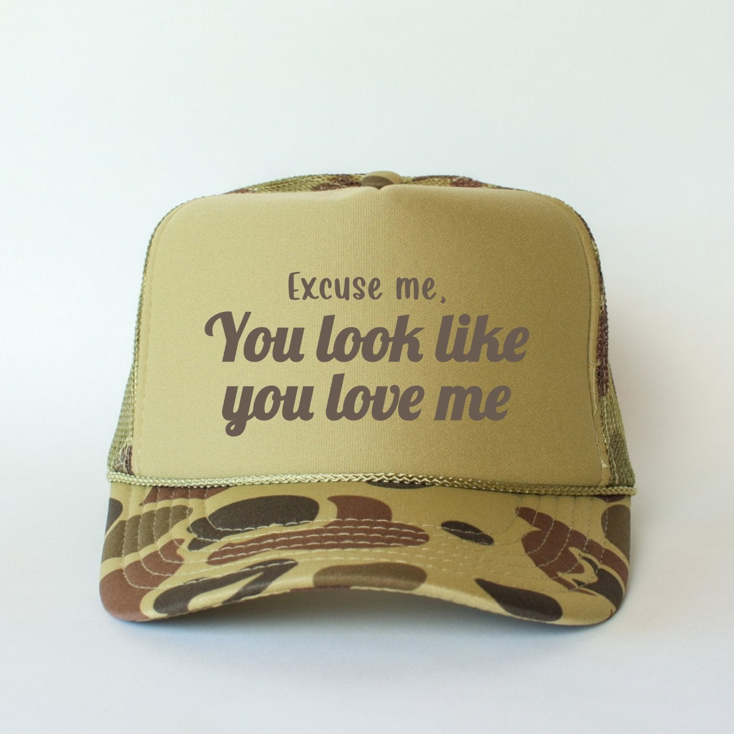 Excuse Me, You Look Like You Love Me Funny Classic Foam Trucker Hat - Hollow Point Society - Trucker Hat