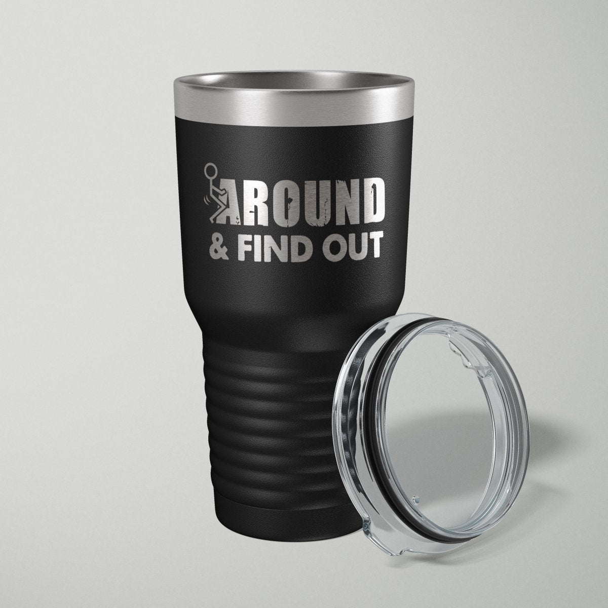 F Around And Find Out 2nd Amendment Laser Engraved Tumbler - 30oz - Hollow Point Society - Tumblers