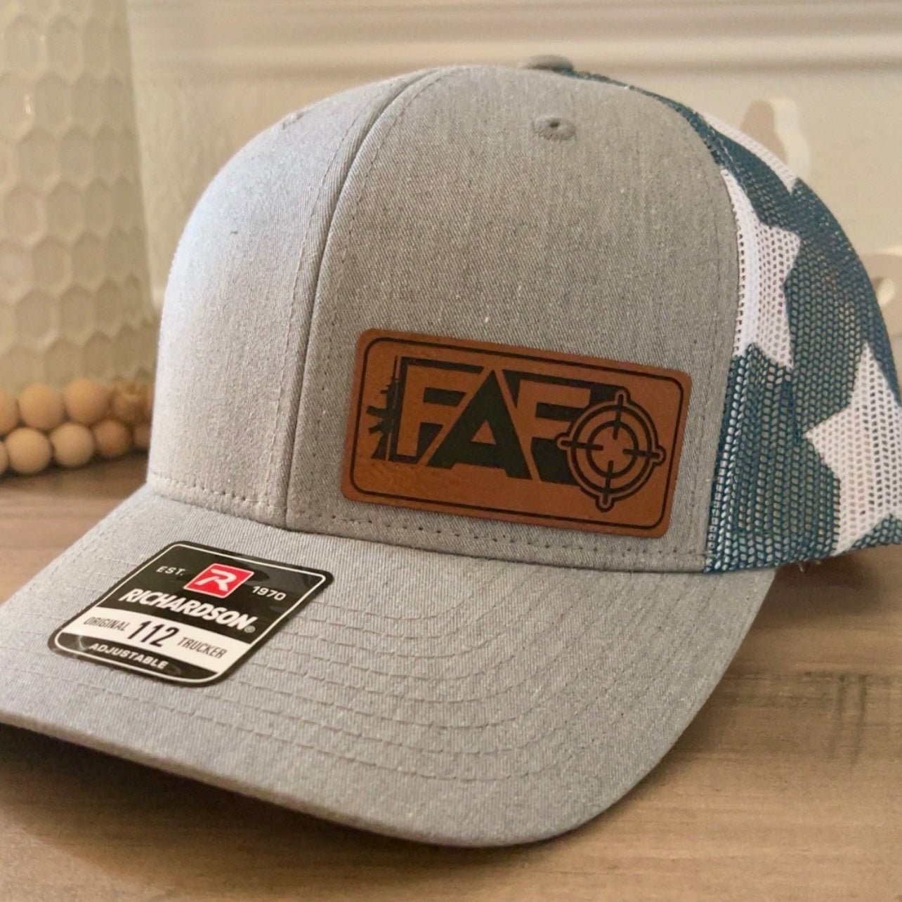 F Around And Find Out FAFO Flag Leather Patch Hat - Hollow Point Society - Patch Hat