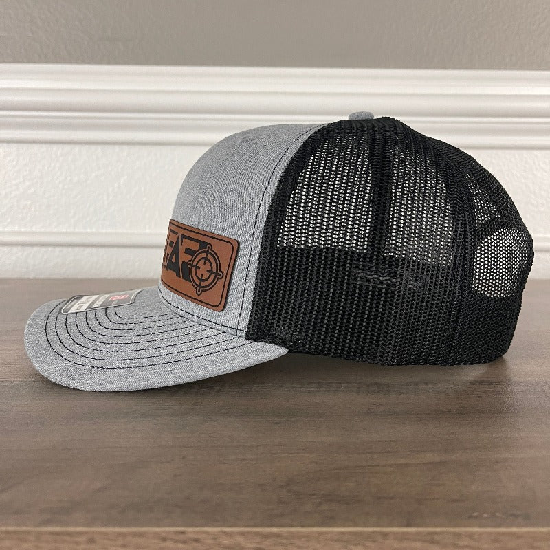 FAFO F Around And Find Out Leather Patch Hat - Hollow Point Society - Patch Hat