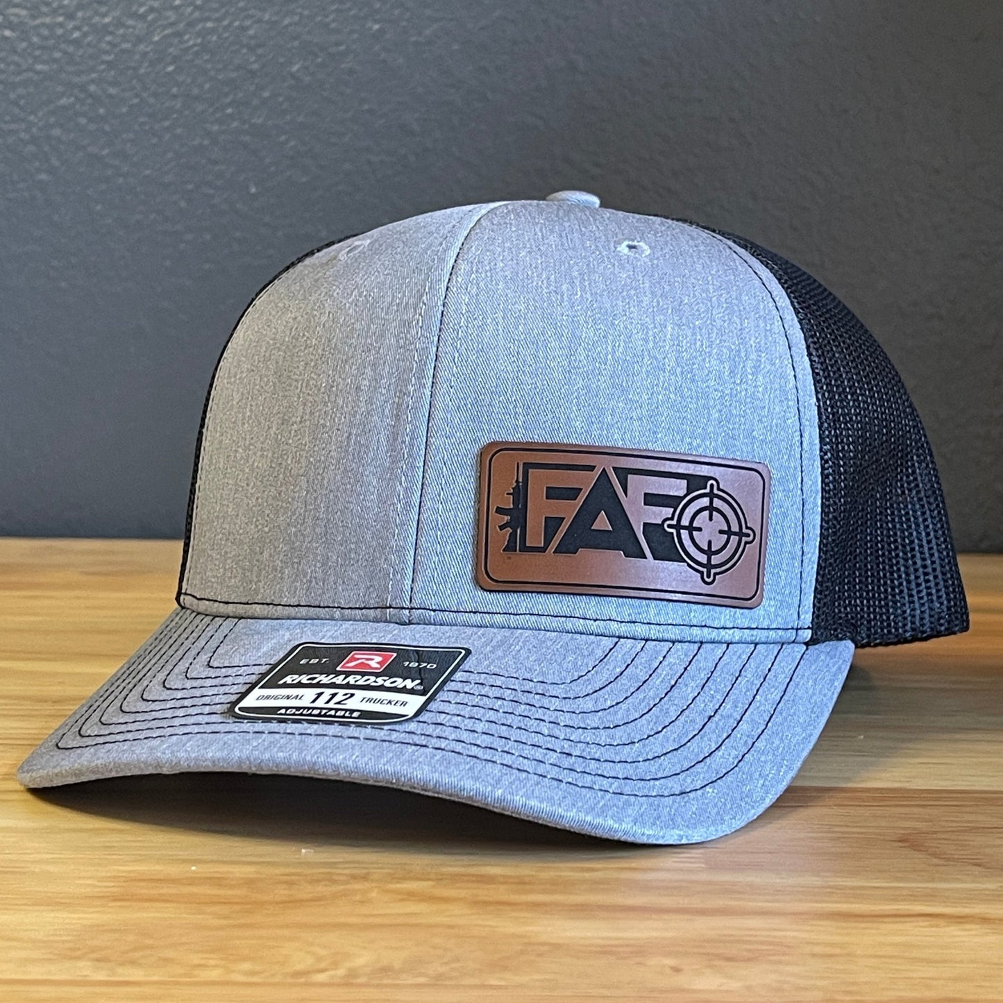 FAFO F Around And Find Out Leather Patch Hat - Hollow Point Society - Patch Hat