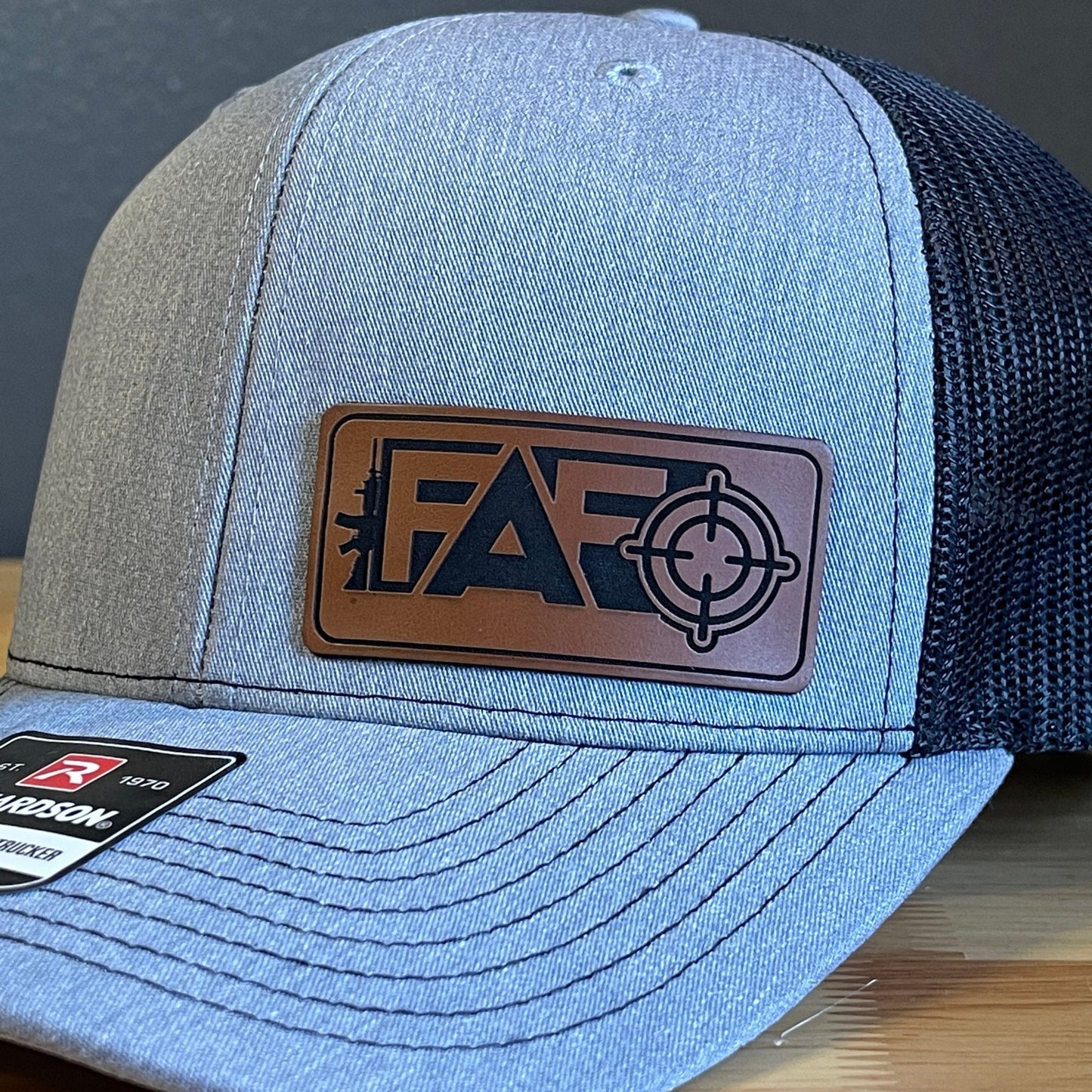 FAFO F Around And Find Out Leather Patch Hat - Hollow Point Society - Patch Hat