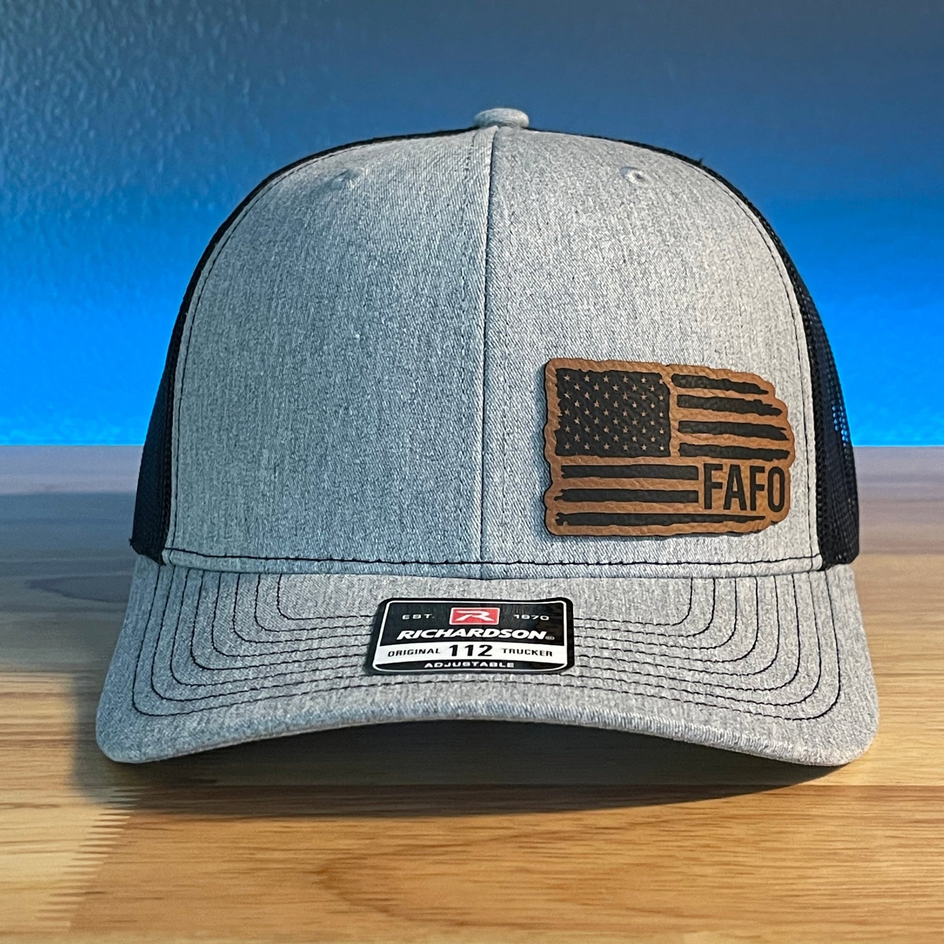 FAFO FLAG PATRIOTIC 2ND AMENDMENT 2A Side Leather Patch Hat - Hollow Point Society - Patch Hat