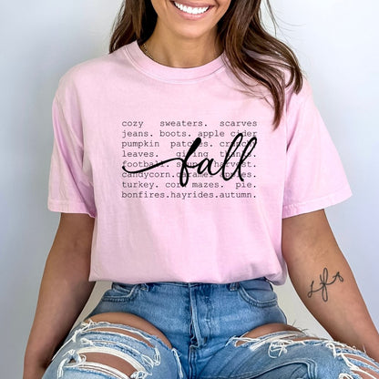 Fall Words Ladies Shirt (4 colors) - Hollow Point Society - T-Shirt