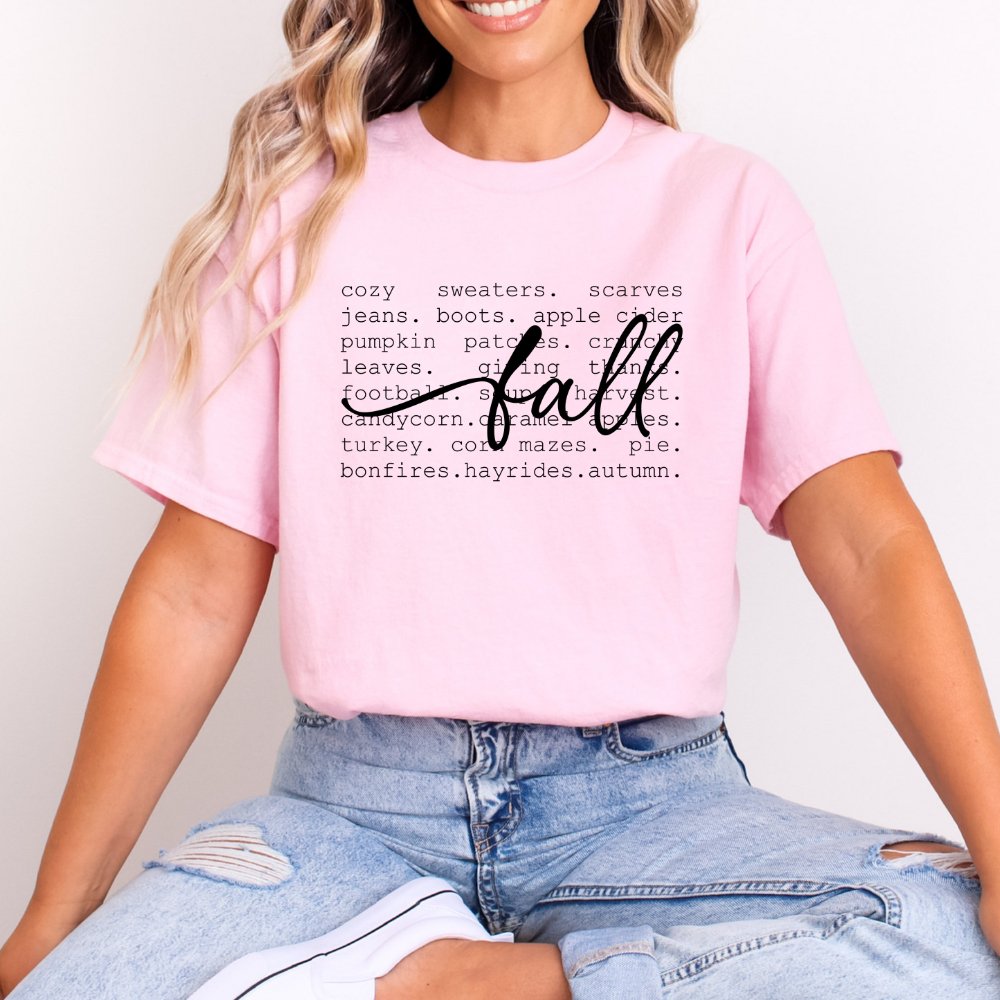 Fall Words Ladies Shirt (4 colors) - Hollow Point Society - T-Shirt