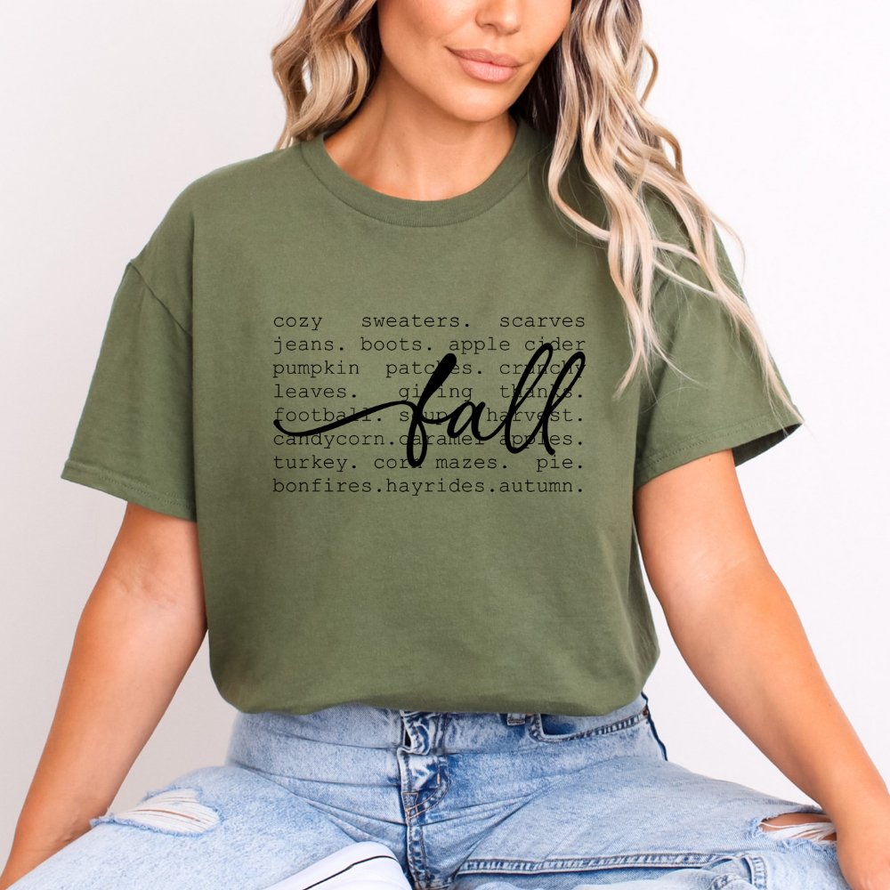 Fall Words Ladies Shirt (4 colors) - Hollow Point Society - T-Shirt