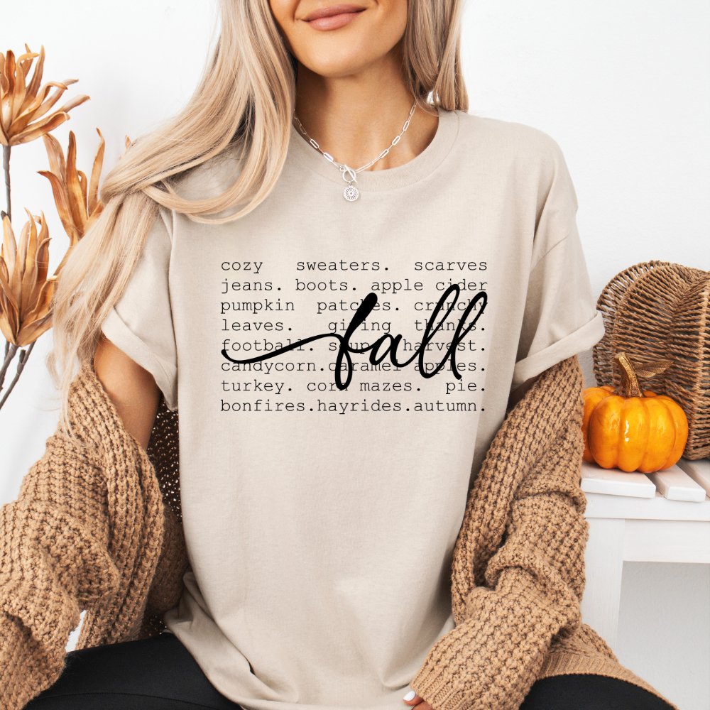 Fall Words Ladies Shirt (4 colors) - Hollow Point Society - T-Shirt