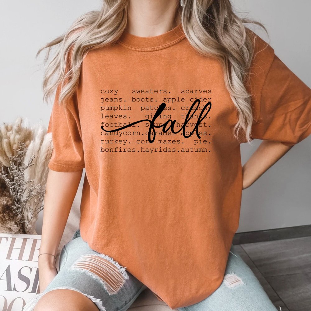 Fall Words Ladies Shirt (4 colors) - Hollow Point Society - T-Shirt