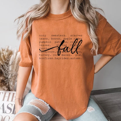 Fall Words Ladies Shirt (4 colors) - Hollow Point Society - T-Shirt