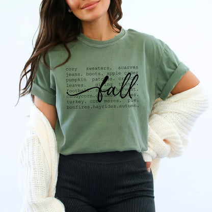 Fall Words Ladies Shirt (4 colors) - Hollow Point Society - T-Shirt