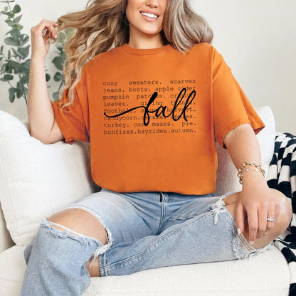 Fall Words Ladies Shirt (4 colors) - Hollow Point Society - T-Shirt