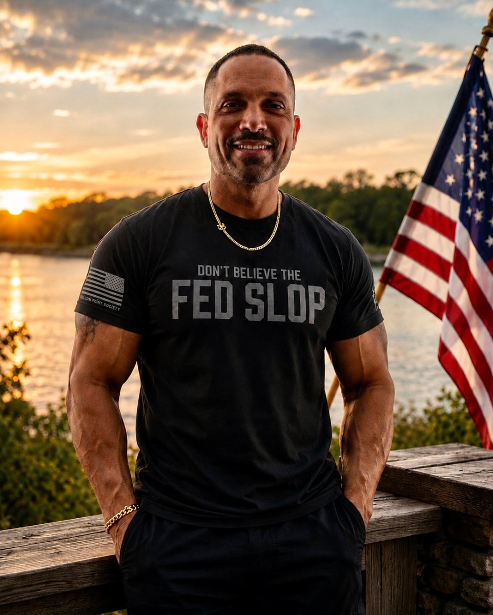 Fed Slop T-Shirt Men's Patriotic Cotton Tee - Hollow Point Society - T-Shirt