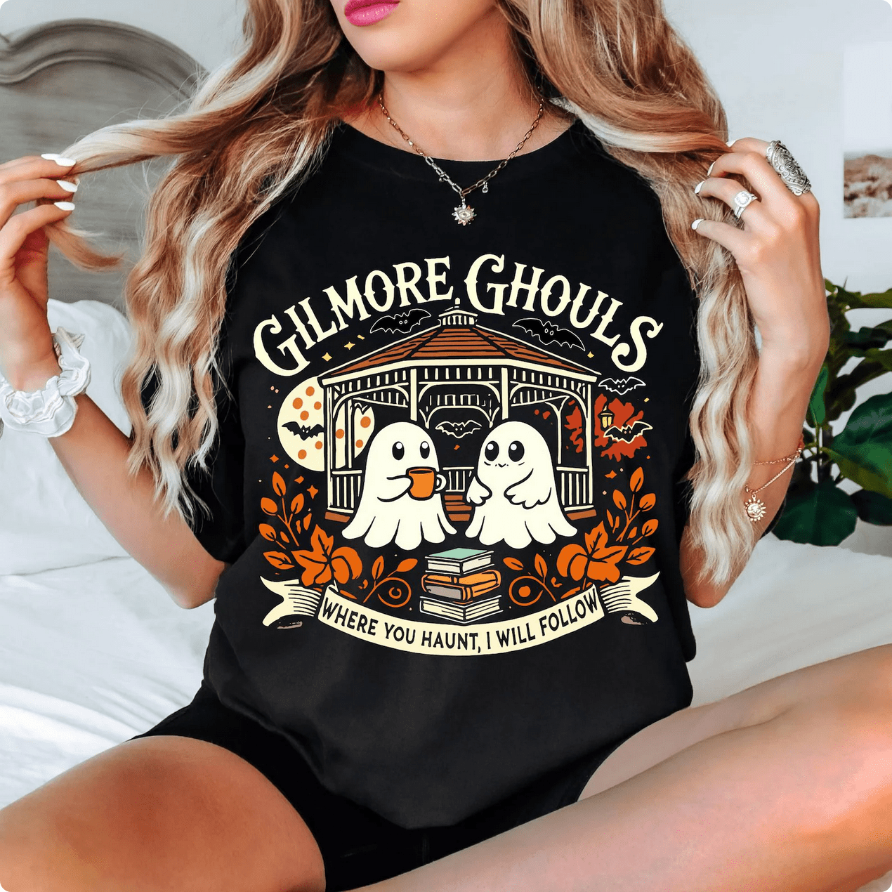 Gilmore Ghouls Ghost Parody Funny Halloween T-Shirt - Hollow Point Society - T-Shirt