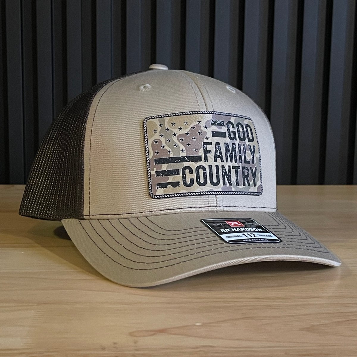 God Family Country American Flag Patch Hat - Hollow Point Society - Patch Hat