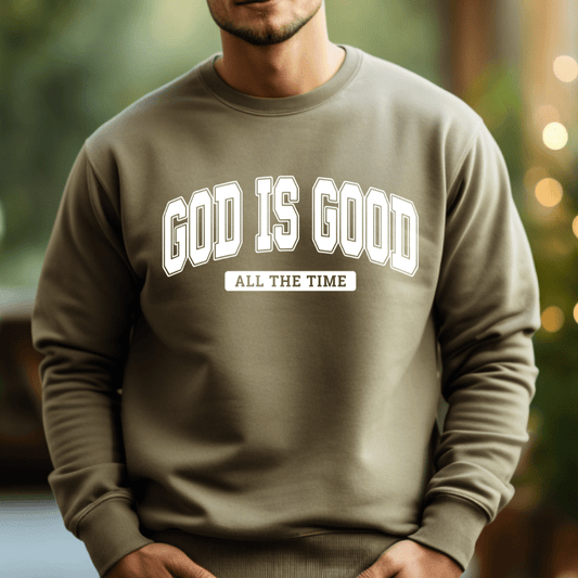 God Is Good All The Time Sweater Men's Christian Faith Sweatshirt - Hollow Point Society - Sweater