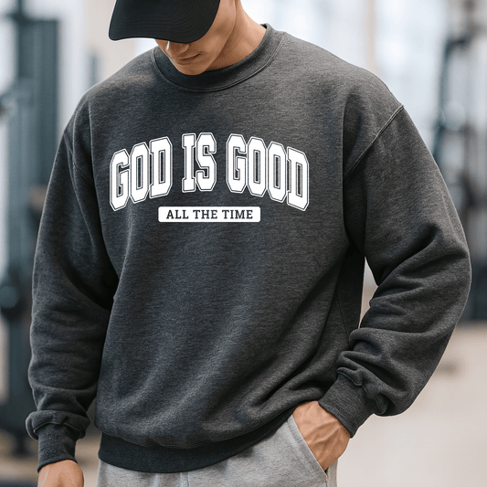 God Is Good All The Time Sweater Men's Christian Faith Sweatshirt - Hollow Point Society - Sweater