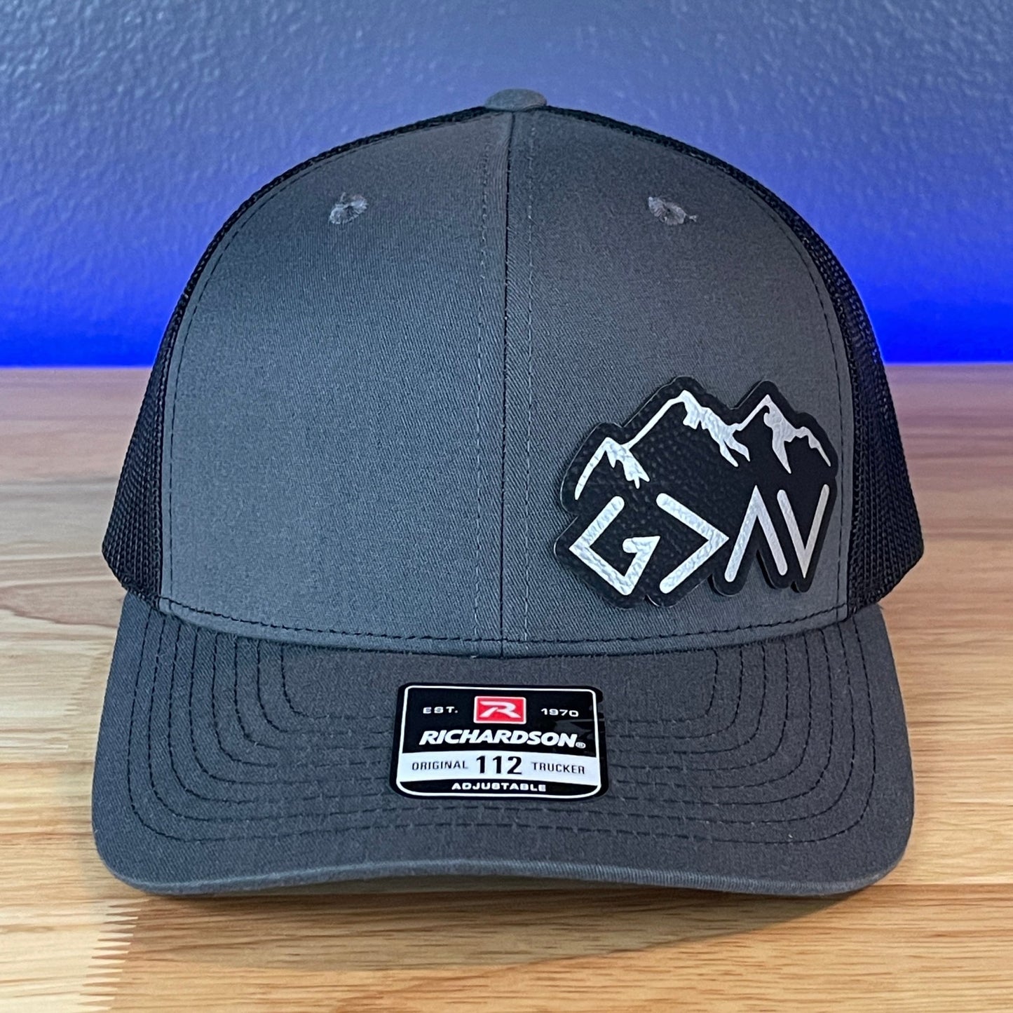 God Is Greater Than The Highs And Lows Christian SnapBack Leather Patch Hat Blk/Silv Side Outline - Hollow Point Society - Patch Hat