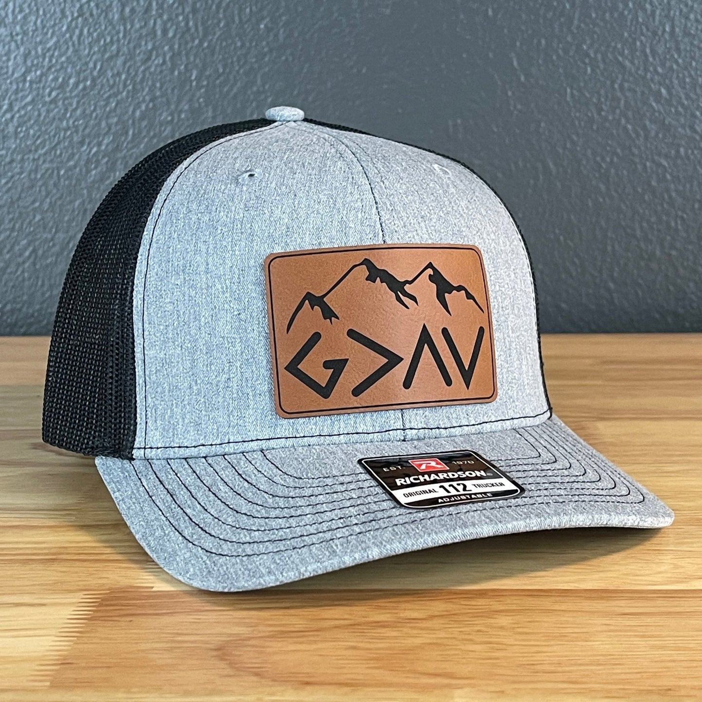 God Is Greater Than The Highs And Lows Christian SnapBack Leather Patch Hat Rectangular - Hollow Point Society - Patch Hat