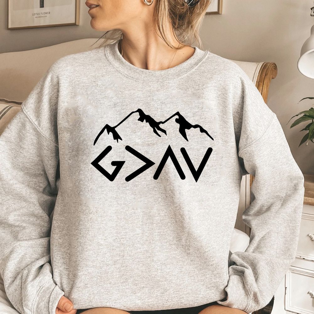 God Is Greater Than The Highs And Lows Women's Christian Sweatshirt (4 colors) - Hollow Point Society - Sweater