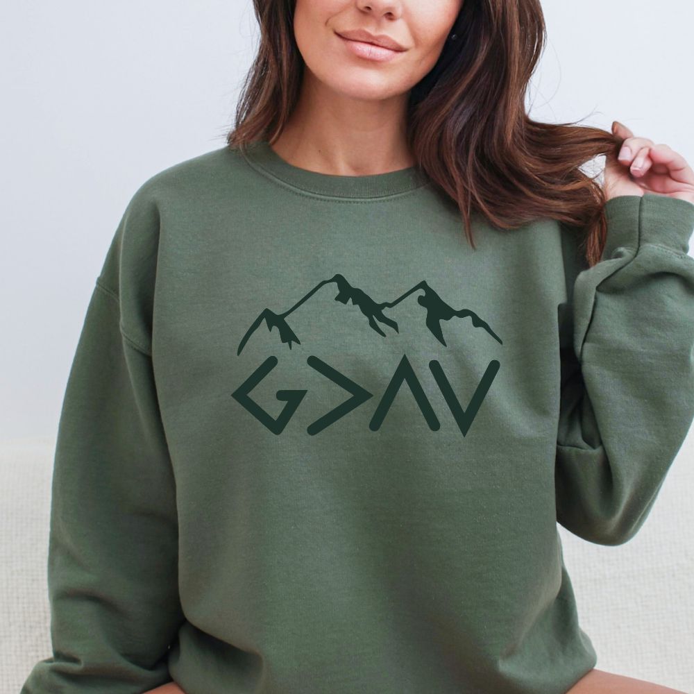 God Is Greater Than The Highs And Lows Women's Christian Sweatshirt (4 colors) - Hollow Point Society - Sweater