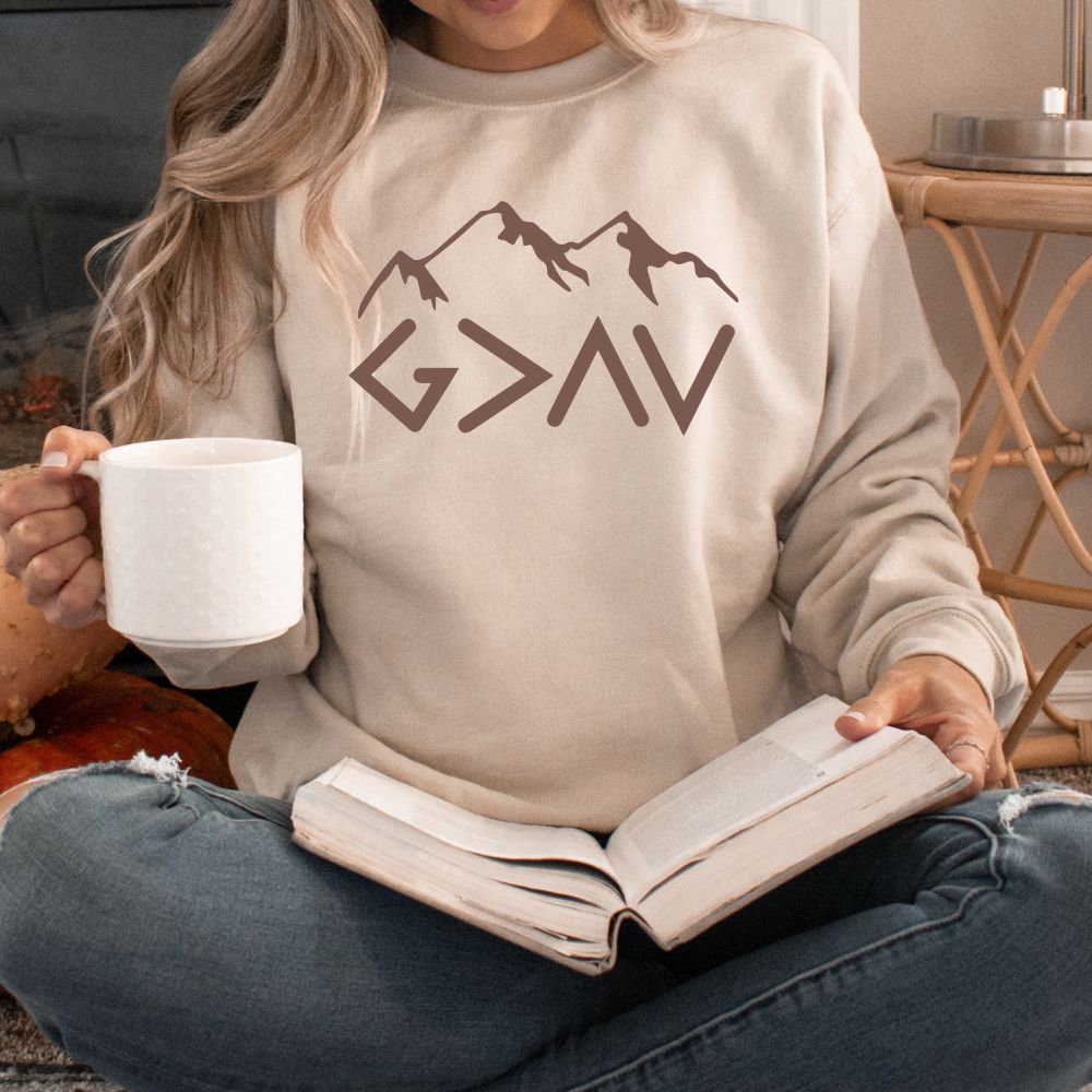 God Is Greater Than The Highs And Lows Women's Christian Sweatshirt (4 colors) - Hollow Point Society - Sweater