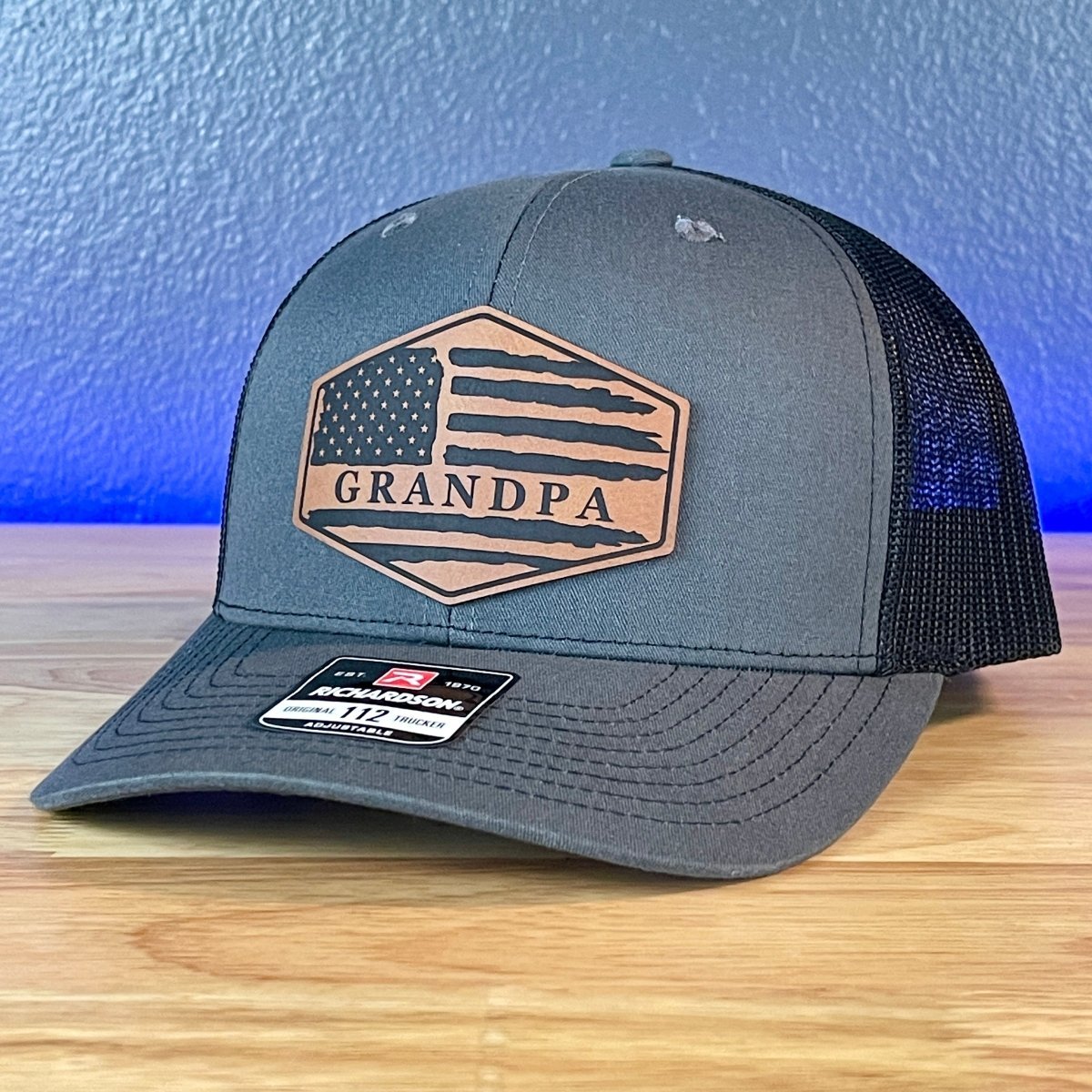 Grandpa American Flag Patriotic SnapBack Patch Hat Grandfather Christmas Gift - Hollow Point Society - Patch Hat