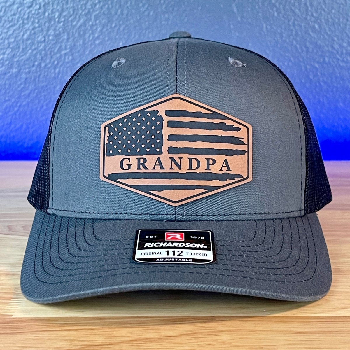 Grandpa American Flag Patriotic SnapBack Patch Hat Grandfather Christmas Gift - Hollow Point Society - Patch Hat