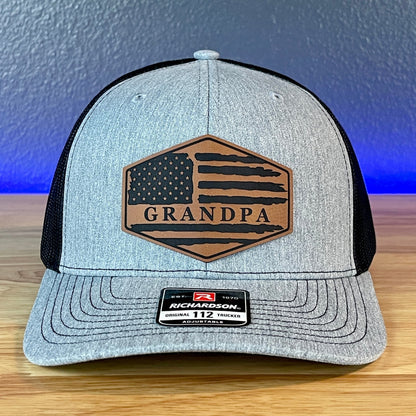 Grandpa American Flag Patriotic SnapBack Patch Hat - Hollow Point Society - Patch Hat