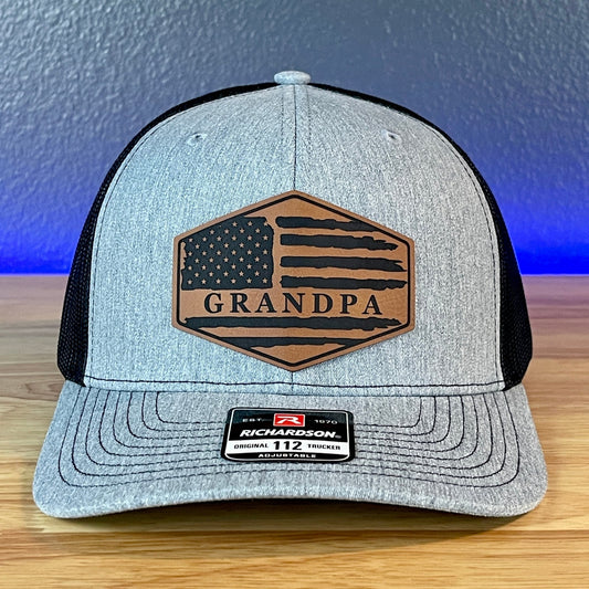 Grandpa American Flag Patriotic SnapBack Patch Hat - Hollow Point Society - Patch Hat