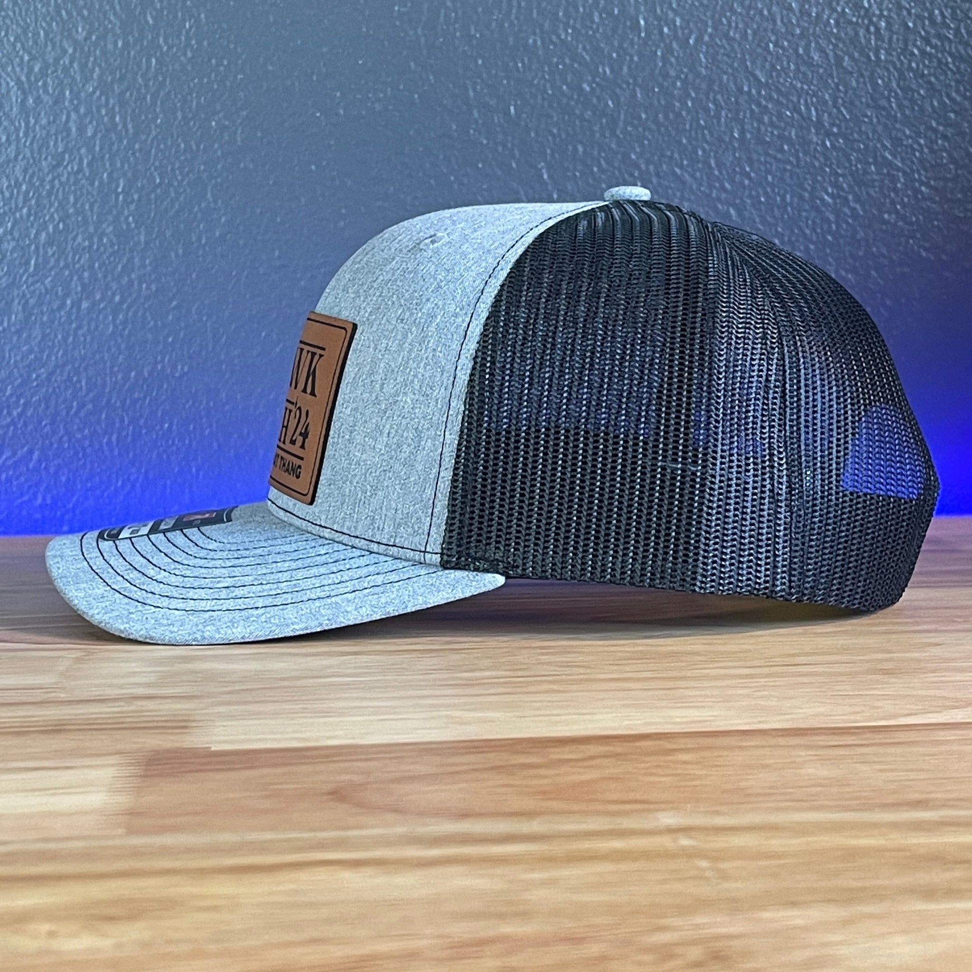 Hawk Tuah Spit On That Thang Viral Leather Patch Hat - Hollow Point Society - Patch Hat