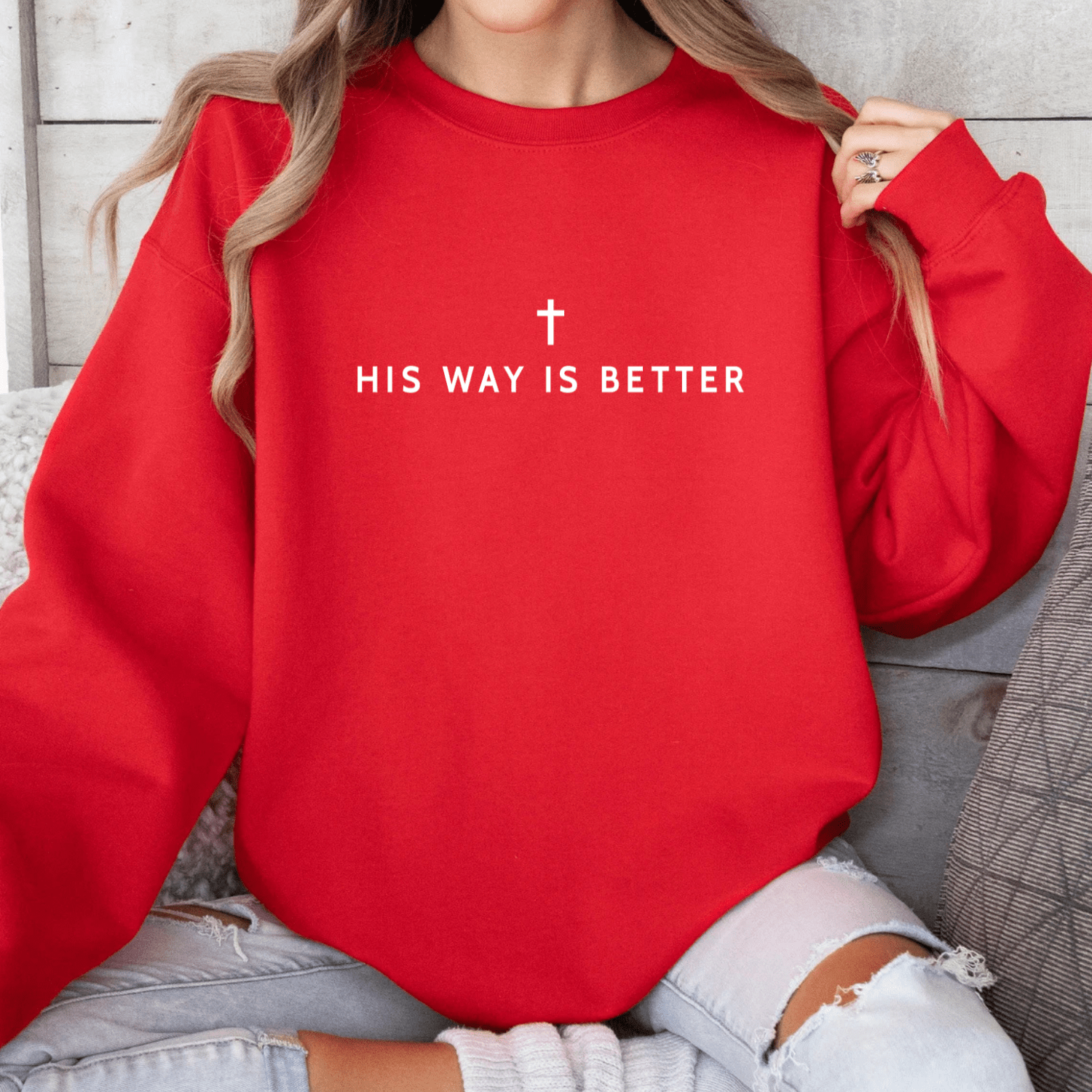 His Way Is Better Christian Faith Gildan Jesus Sweatshirt - Hollow Point Society - Sweater