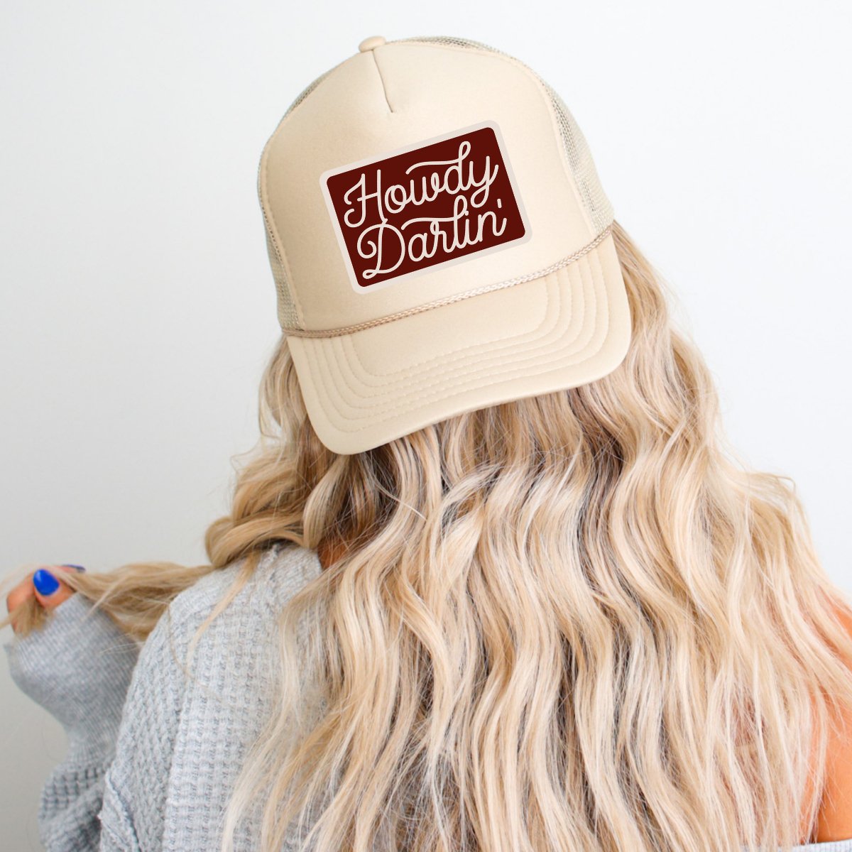 Howdy Darlin' Country Classic Foam Trucker Hat Khaki - Hollow Point Society - Trucker Hat