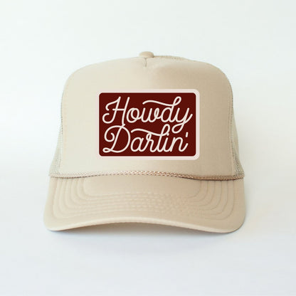 Howdy Darlin' Country Classic Foam Trucker Hat Khaki - Hollow Point Society - Trucker Hat